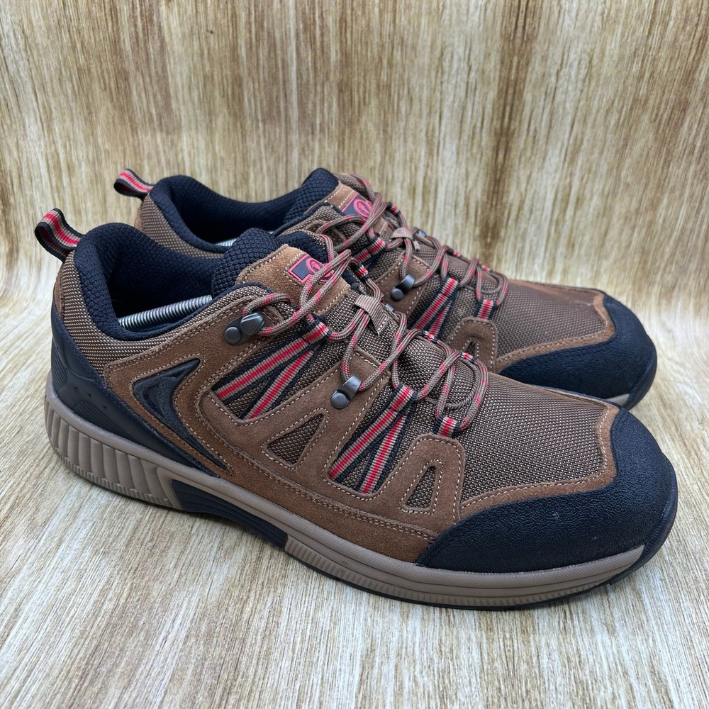 Orthofeet Sorrento 642 Men's Size 13 4E Extra Wide Shoes Brown Lace Up Sneakers